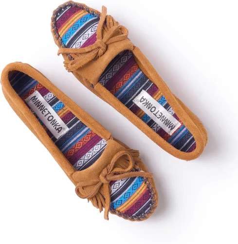 Vista 2 de Mocasín Minnetonka Kilty de gamuza para mujer Tela Arizona