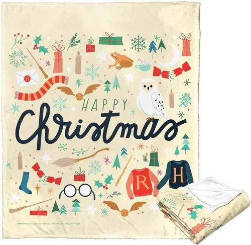 Vista 34 de Northwest Harry Potter - Manta de seda táctil, 50 x 60 pulgadas, All I Want for Christmas