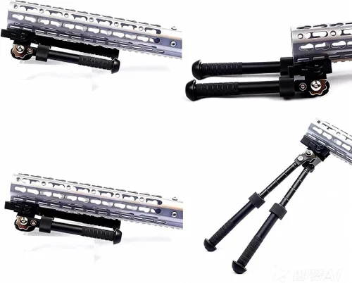 Vista 3 de Sniper - Convertidor de juntas ajustable de 6 a 9 pulgadas de 0.827 in Picatinny Rifle Bípode de montaje rápido desmontable accesorios de caza..