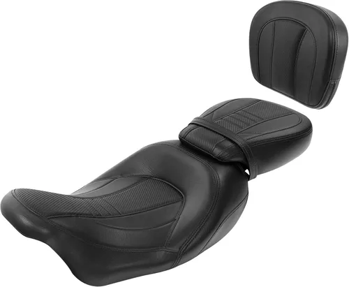 Vista 12 de TCT-MT Asiento de cuero de conductor y pasajero para Harley Street Glide Road King 2009-2019; Road Glide CVO Street Glide 2015-2019;Street Glide