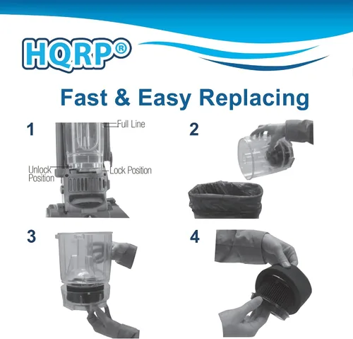 Vista 7 de HQRP Kit de filtros compatible con aspiradoras Bissell CleanView Helix 95P1, 82H1, 82H1H, 82H1M, 82H1R, 82H1T