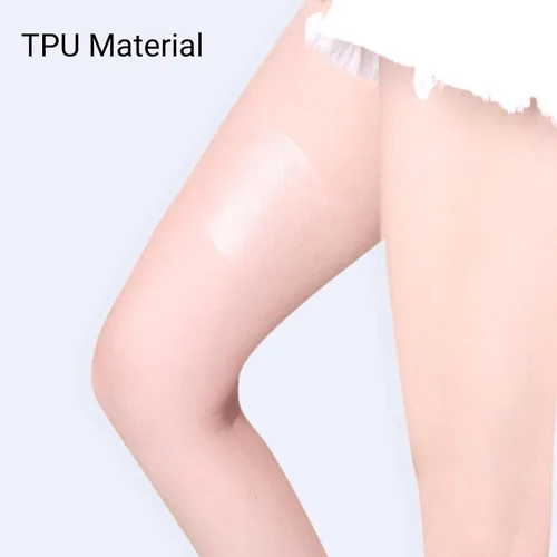 Vista 7 de ZJchao 10 parches de cinta antirozaduras en los muslos, almohadillas antirozaduras, almohadillas transparentes antifricción ultra finas a prueba