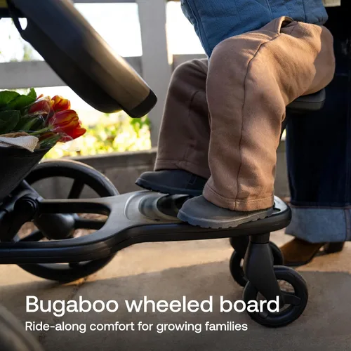 Vista 2 de Bugaboo Tabla con ruedas con asiento desmontable – Tabla de cochecito para niños pequeños compatible con todos los cochecitos Bugaboo – Tabla