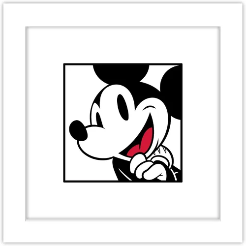 Vista 11 de Trends International Gallery Pops Disney Mickey Mouse - Póster artístico de pared sonriente, 12 x 12 pulgadas, versión enmarcada en negro