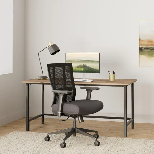 Vista 2 de Bitchair - Silla ergonómica de malla para sala de conferencias, silla de escritorio para computadora con brazos ajustables en altura, silla
