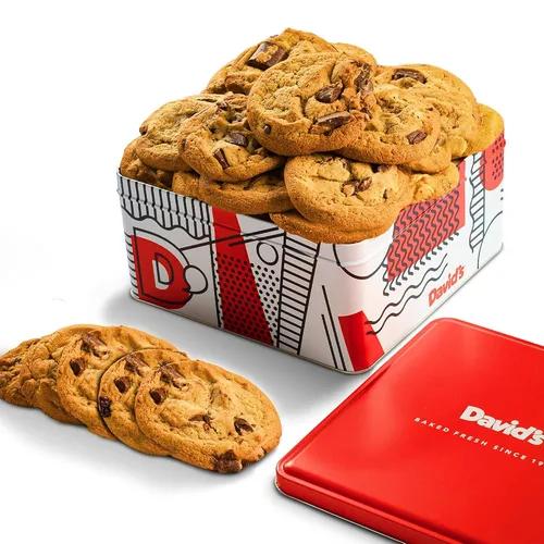 Vista 19 de David's Cookies Galletas recién horneadas – Deliciosa variedad suave hecha a mano – Exquisito regalo gourmet para amigos y familiares en ocasiones