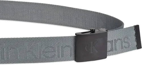 Vista 3 de Calvin Klein de los hombres ajustable Firma algodón belt-white