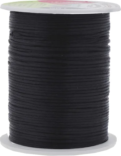 Vista 146 de Mandala Crafts Cordón de satén de cola de rattail de 0.02 in para nudos chinos de macramé