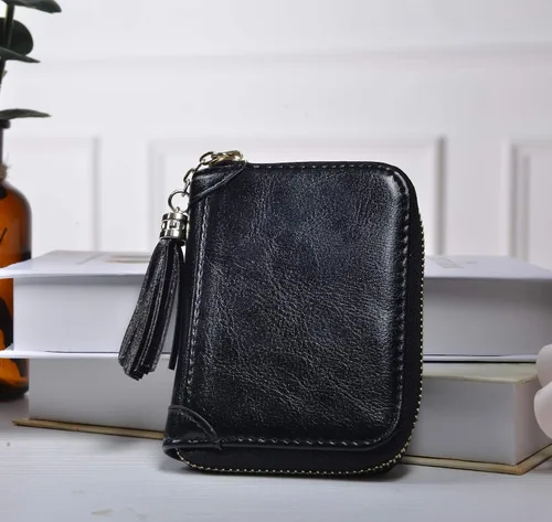 Vista 2 de Yuhan Pretty - Tarjetero de piel para tarjetas de crédito y carnet de identidad con tecnología RFID para mujer