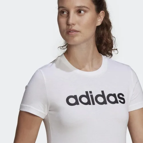 Vista 6 de adidas Camiseta básica con logotipo delgado para mujer