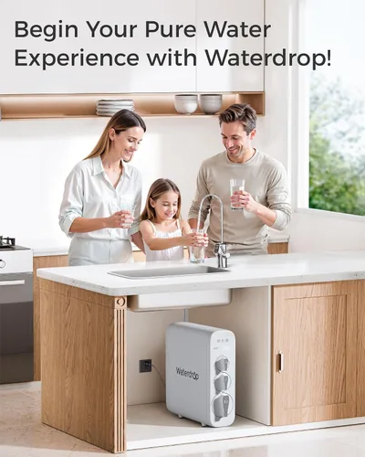 Vista 7 de Waterdrop Filtro G3-2CFCB, repuesto para sistema de ósmosis inversa Waterdrop G3-W, G3P600 y G3P800, paquete de 2 filtros G3-N1CF y 1 filtro