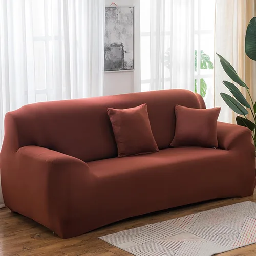 Vista 8 de Morbuy Funda súper elástica para sofá, 4 piezas de elastano, funda de sofá modular de color sólido con parte inferior elástica, protector de muebles