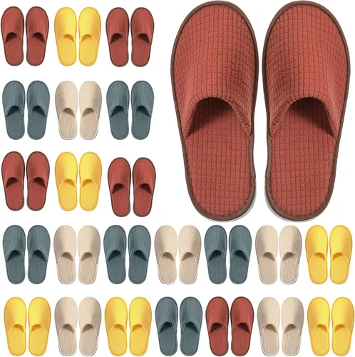 Vista 13 de Geyoga Pantuflas de casa antideslizantes suaves para mujer