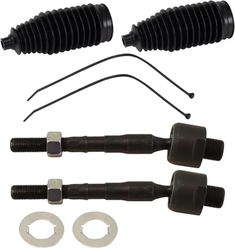 Vista 234 de TRQ Kit de dirección delantera con barra de acoplamiento de fuelle de piñón y cremallera compatible con Toyota Echo 2000-2005