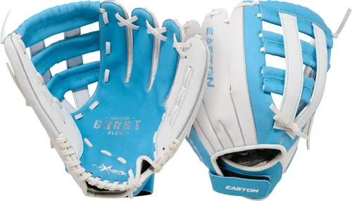 Vista 2 de Easton Ghost Flex Youth Softball Glov Gris/Blanco/Menta H-Web