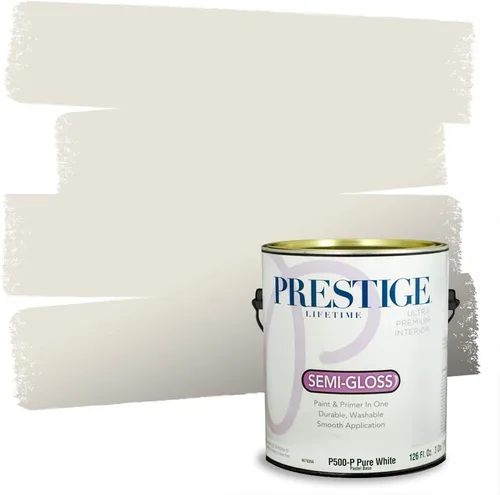 Vista 92 de PRESTIGE Pinturas Pintura Exterior e Imprimación en Uno, 1 Galón, Mate, Combinación Comparable de Sherwin Williams* Black Magic* SW6991-PCM