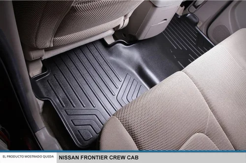 Vista 4 de SMARTLINER Juego de alfombrillas personalizadas de 2 filas compatibles con Nissan Frontier 2005-2021