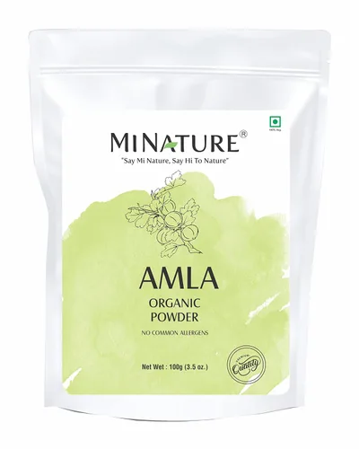 Vista 4 de MINATURE Combo de polvo de henna y polvo de amla de 3.53 oz (cada uno) puro y natural para cabello libre de químicos y crueldad