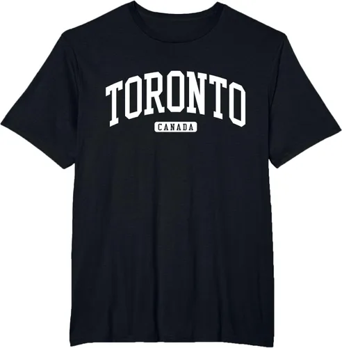 Vista 70 de Camiseta estilo universitario de Toronto Canada, Negro