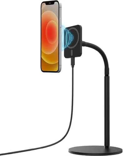 Vista 7 de TALK WORKS - Soporte magnético de escritorio compatible con iPhone 15/15 Pro/15 Pro Max, 14/14 Plus/14 Pro/14 Pro Max, 13/13 Mini/13 Pro/13 Pro Max