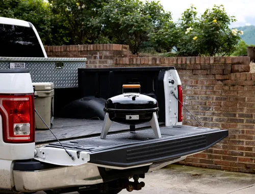 Vista 8 de Americana Lock 'N Go - Parrilla de carbón, color negro, 176 pies cuadrados