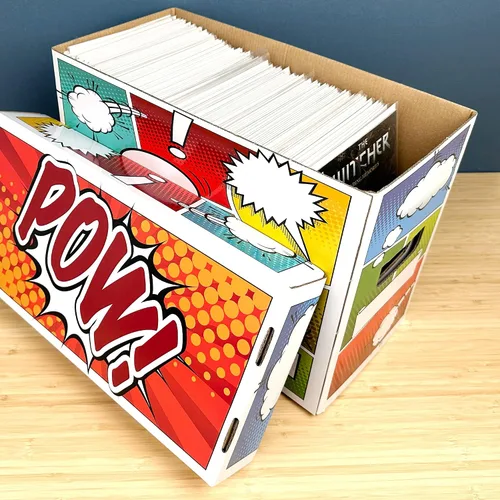 Vista 6 de (1) BCW Art POW! Caja chica para almacenamiento de cómics - Con capacidad de 150-175 cómics - BCW-BX-SHORT-ART-POW 1 Paquete