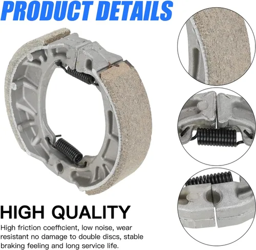 Vista 4 de YOXUFA Reemplazo de zapatas de freno de tambor trasero para Coleman Minibike CT200U BT200X CT200U-EX Baja Warrior MB200 Predator 212cc CRF70 GY6