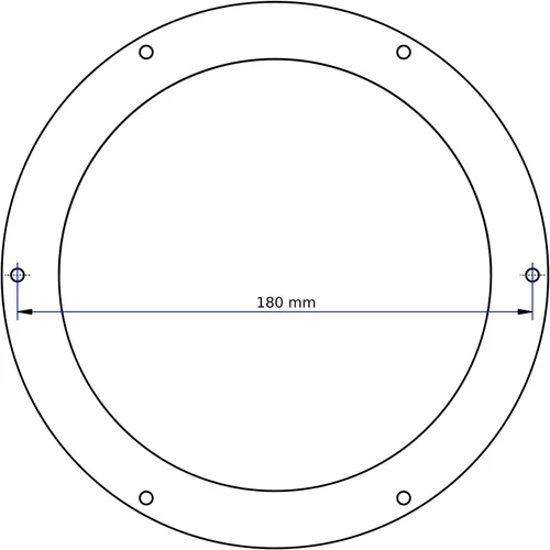 Vista 9 de intulon Tubo de 6 pulgadas portátil de aire acondicionado de CA de escape en sentido contrario a las agujas del reloj Brida de rosca y paquete