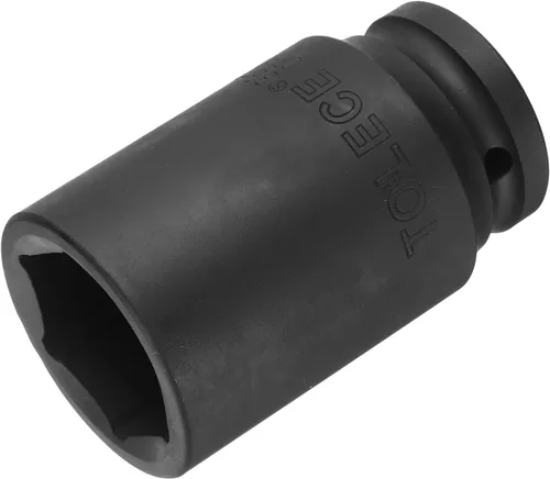 Vista 6 de uxcell Enchufe de impacto profundo de 0.669 in y 12 puntos de 3/4 pulgadas, acero CR-MO 3.071 in de longitud, tamaños métricos