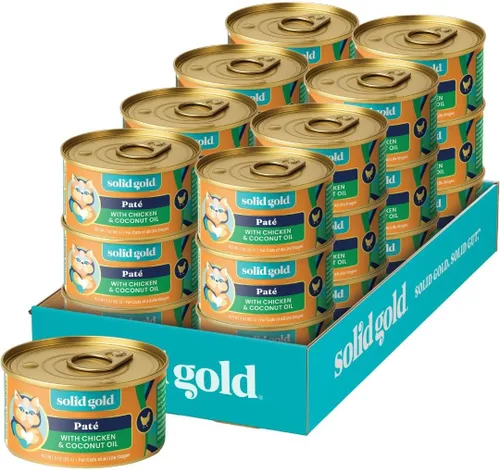 Vista 37 de Solid Gold Comida Húmeda Paté Sabor Festín - Paquete de Muestra de 3 Unidades - Comida enlatada para gatos hecha con pollo real - Sin granos