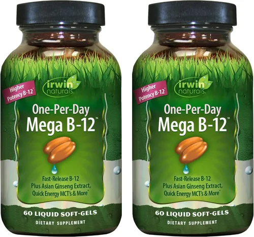 Vista 7 de Irwin Naturals Vitamina de metilcobalamina de alta potencia Mega B-12 de 1,500 mcg, absorción rápida y mejorada con MCT + ginseng asiático, impulso