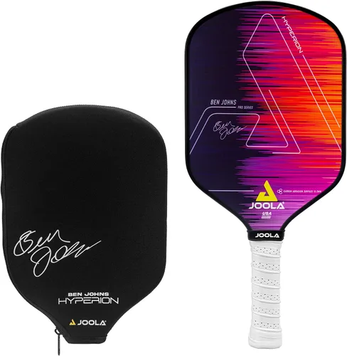 Vista 7 de JOOLA Ben Johns Hyperion Pickleball Paddle - Select Raw Carbon Surface or Carbon Abrasion Surface for Increased Power and Spin - Elongated Grip