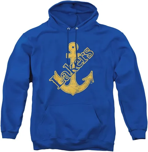 Vista 122 de Distressed College Primary Logo Adult Pullover Hoodie Collection 1 Universidad Estatal de Albany