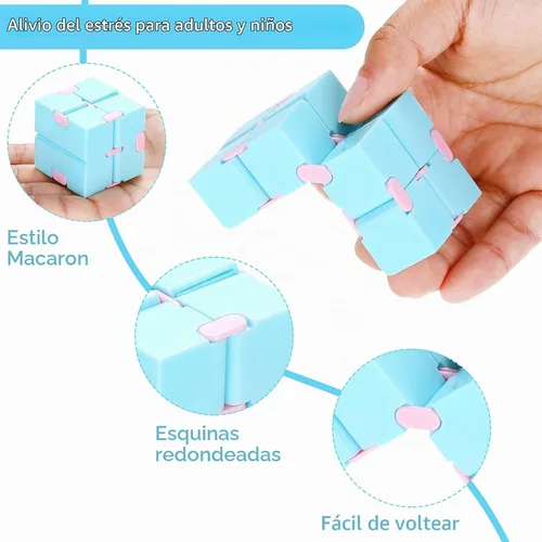 Vista 3 de Juguete de alivio de cubo infinito de 48 piezas, cubo infinito a granel