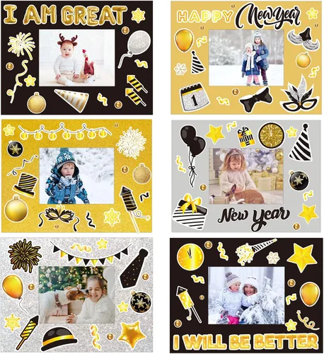 Vista 15 de chiazllta Paquete de 30 kits de manualidades para el día del padre para niños, marco de fotos del padre, arte de bricolaje, decoración de fiesta