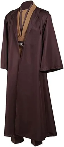 Vista 6 de Adult Mens Costume Robe Cosplay Halloween Cloak Tunic Belt Set