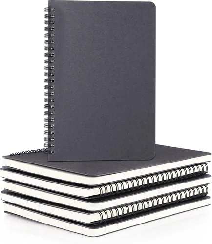 Vista 42 de EUSOAR - Cuaderno rayado A5 con espiral, para escritura, viajes, notas, diario, bocetos, para estudiantes, oficina, negocios, tapa de 3