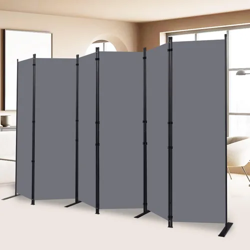 Vista 12 de Pantalla de pared divisora de habitación de 4 paneles de ancho para Beige
