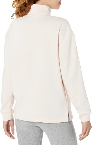 Vista 2 de adidas Sudadera de forro polar con cremallera corta para mujer