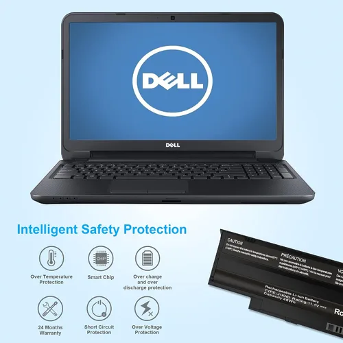Vista 5 de SLE-TECH J1KND - Batería de repuesto para Dell Inspiron 13R 14R 15R 17R N3010 N4010 N4110 N5010 N7010 N5050 N5040 1540 4T7JN P20G 3750 3550 3420 M5
