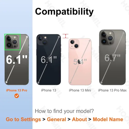 Vista 115 de HOOMIL Funda para iPhone 7 Plus/iPhone 8 Plus de 5.5 Pulgadas, sin amarillamiento, protección contra caídas, cubierta trasera dura transparente