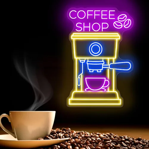 Vista 20 de Letrero de Neón de Té de Burbujas, Luz LED de Neón de Té Boba y Leche para Bebidas, Café, Barra de Tienda, Decoración de Pared, Arte Personalizado