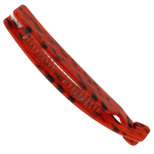 Vista 12 de Camila Paris NV134 - Pinza para cabello francés, soporte flexible para cola de caballo clásico para niñas, peine de plátano entrelazado Negro