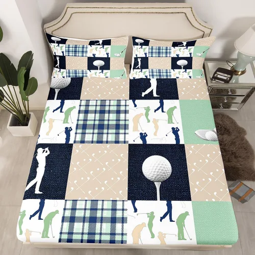 Vista 11 de Juego de ropa de cama de silueta de caballo vaquero, tamaño individual, sábana bajera ajustable de microfibra suave de microfibra suave con diseño