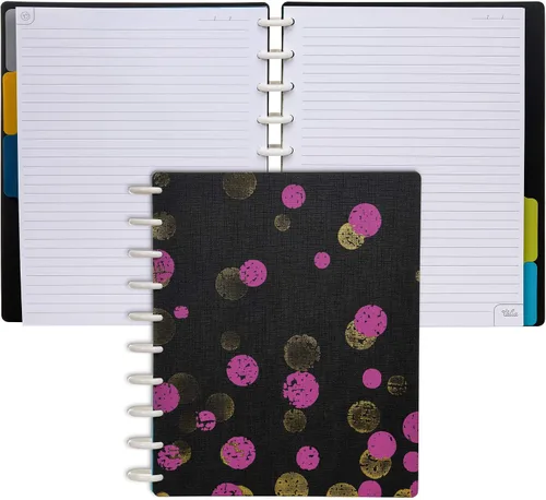 Vista 61 de Talia - Cuadernos de notas con tapas, planificador, personalizables, (Rosa de los 90, Junior (5.5 pulgadas x 8.5 pulgadas))