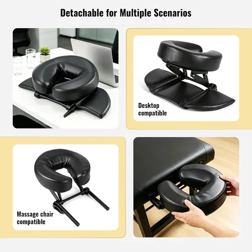 Vista 6 de TRENDBOX Kit de masaje de mesa boca abajo, almohada ajustable para reposacabezas