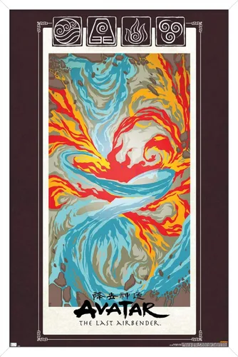 Vista 13 de Nickelodeon Avatar: The Last Airbender - Póster de pared, 22.4 pulgadas de largo x 14.7 pulgadas de ancho, versión enmarcada de madera de granero