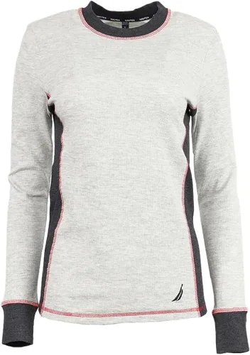 Vista 3 de Nautica Top térmico de manga larga con cuello redondo para mujer