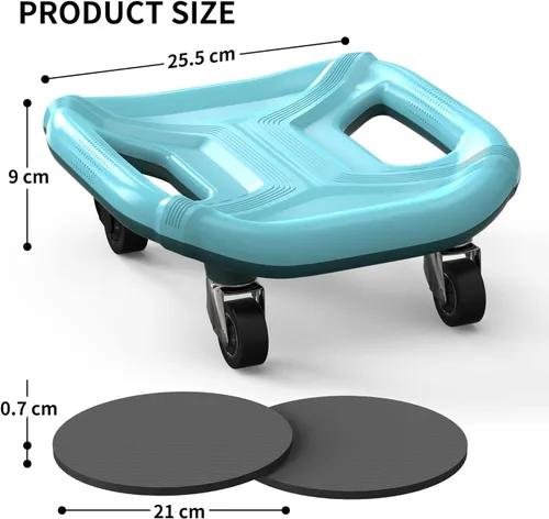 Vista 7 de PROIRON Rodillo abdominal con rodilleras para entrenamiento abdominal, rueda multifuncional para entrenamiento abdominal, rodillo abdominal