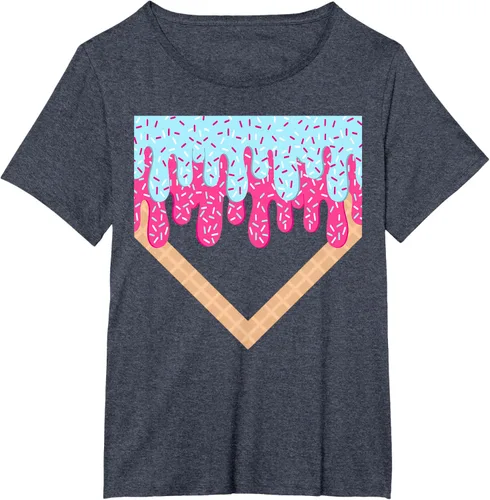 Vista 89 de Baseball Drip Boys Home Plate Ice Cream Sport Players & Fans Camiseta